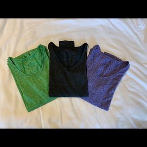 Reebok long sleeve sz s, set of 3 workout shirts
